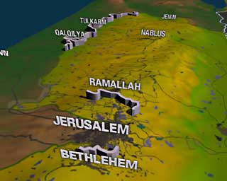 israel fence map